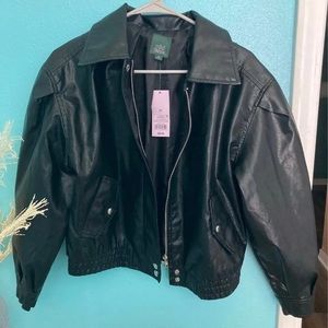 Faux leather jacket